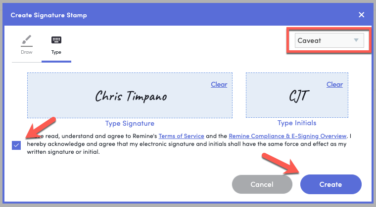 creating-your-signature-and-initial-stamp-remine-support-center