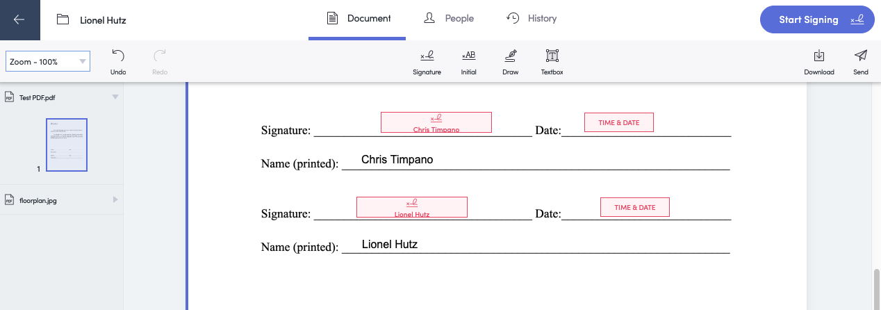 How to add Initials appearance in the Fill & Sign module? – PDF